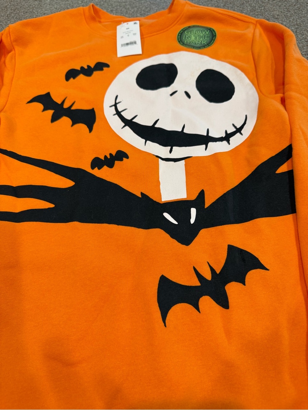 The Nightmare Before Christmas Jack Crewneck Fleece Sweatshirt, Size XS, NWT! - Picture 2 of 6
